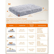 Feandrea Washable Dog Beds For Small Dogs, Grey Ombre 80x50cm