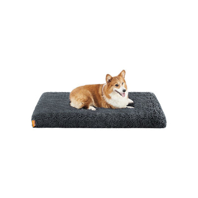 Feandrea Washable Dog Beds For Small Dogs, Dark Grey, 95x60cm