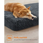 Feandrea Washable Dog Beds For Large Dogs, Dark Grey, 110x73cm