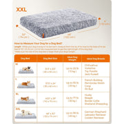 Feandrea Big Fluffy Dog Bed, Grey Ombre