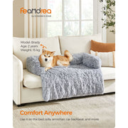 Feandrea Dog Beds For Large Dogs Washable Grey 110x95cm