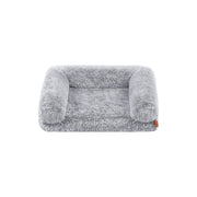 Feandrea Grey Fluffy Dog Bed, 76x58x23cm (Medium)