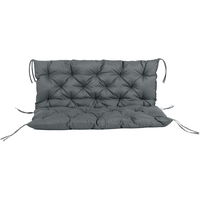 2 Seater Bench Cushion, 110 x 120 cm, Dark Grey