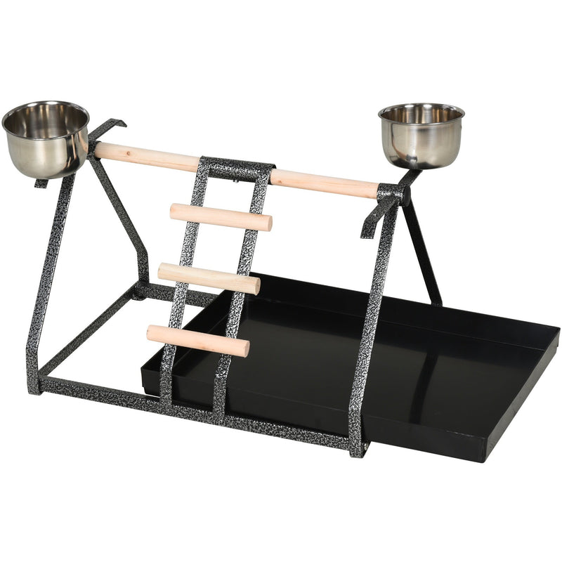 Bird Training Playground with Wood Perch