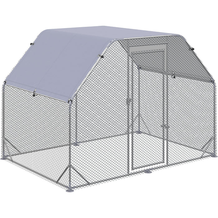 PawHut Medium Chicken Coop with Roof - 280x190x195cm