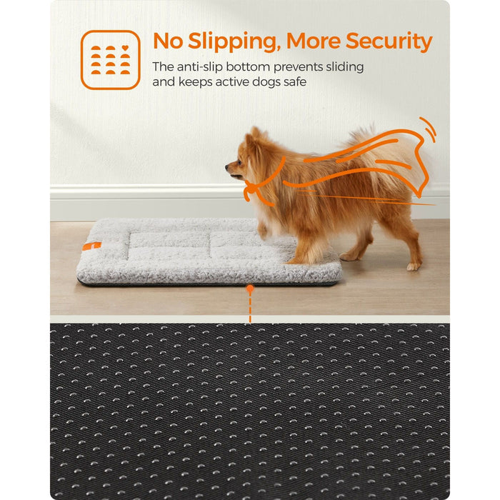 Feandrea Soft Dog Mat, 60x45cm, Grey