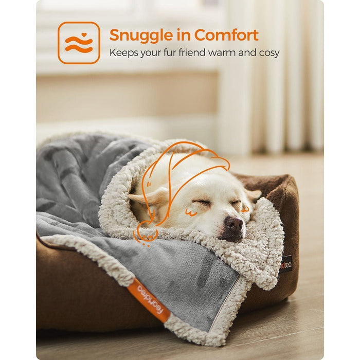 Sherpa Fleece Waterproof Dog Blanket, 101x73cm