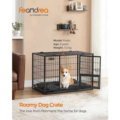 Feandrea Heavy Duty Dog Crate For Medium Sized Dogs Feandrea