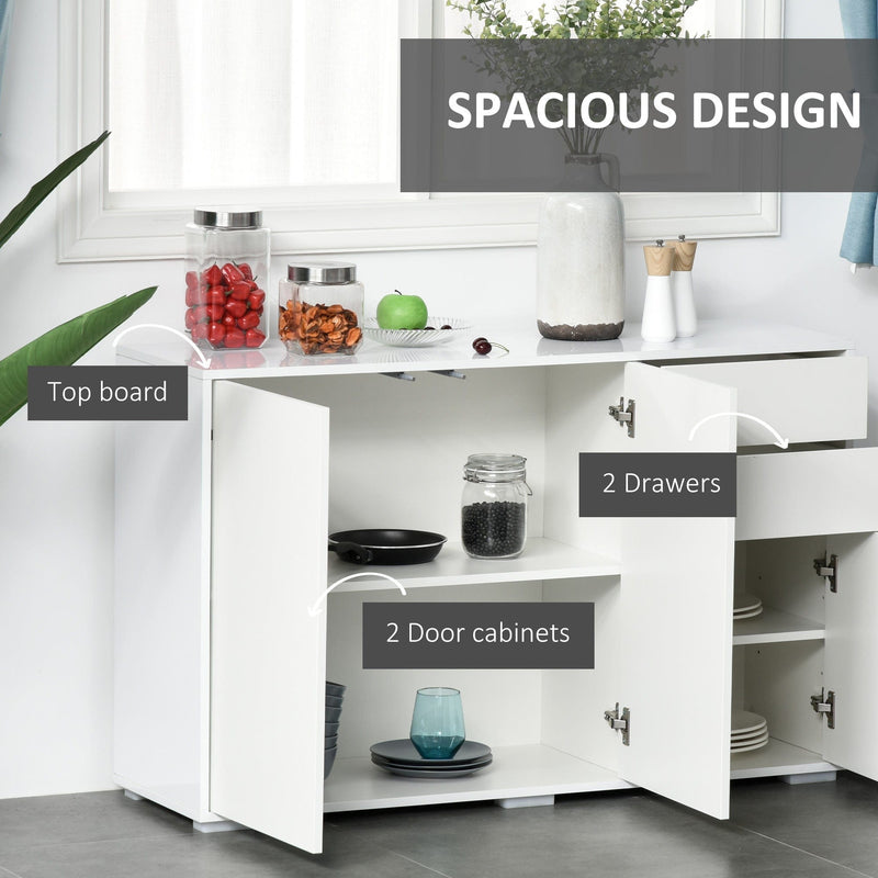 Modern Storage Cabinet For Living Room, L117 x W36 x H74cm