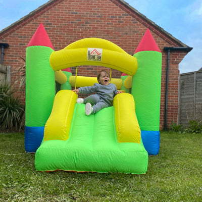 Kids' Inflatable Bouncy Castle With Blower Homcom