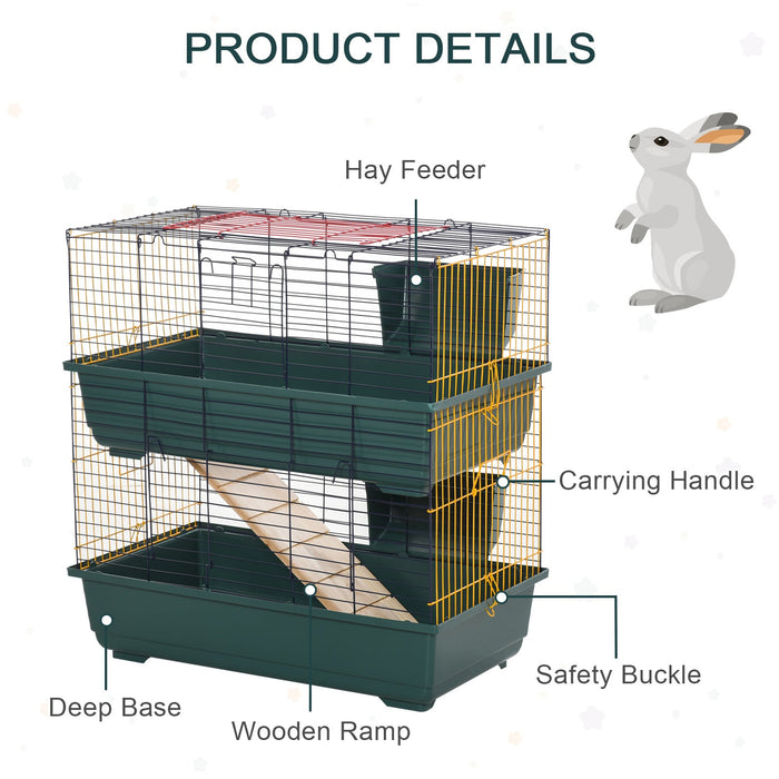 Large Animal Cage For Small Animals - 80x44x82cm