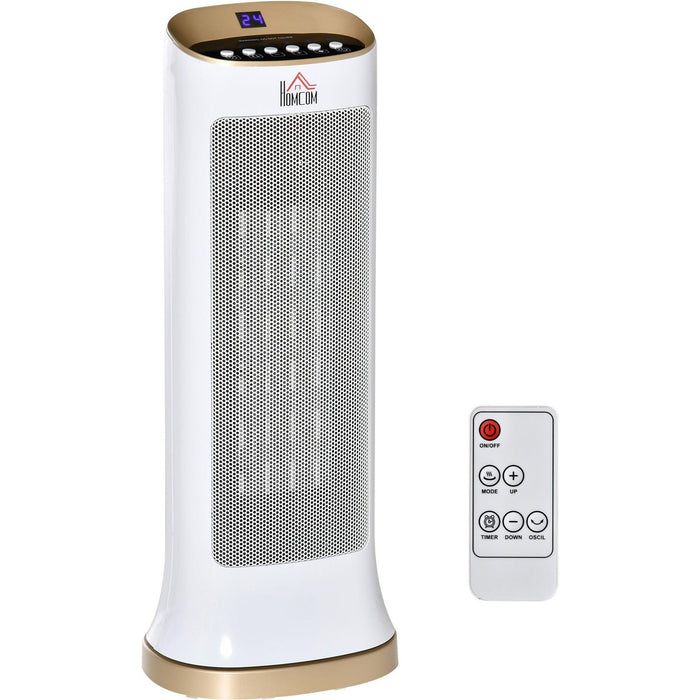 Tower Heater, Remote, Oscillating, Timer, 1kw/2kW Black