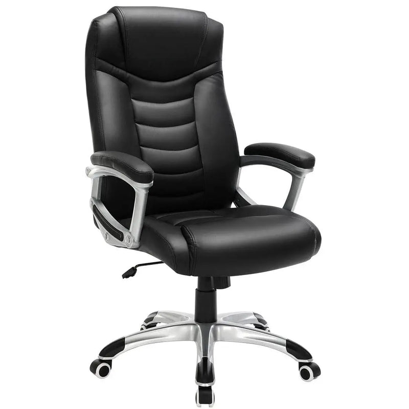 Black PU Leather Office Chair SONGMICS