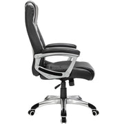Black PU Leather Office Chair SONGMICS