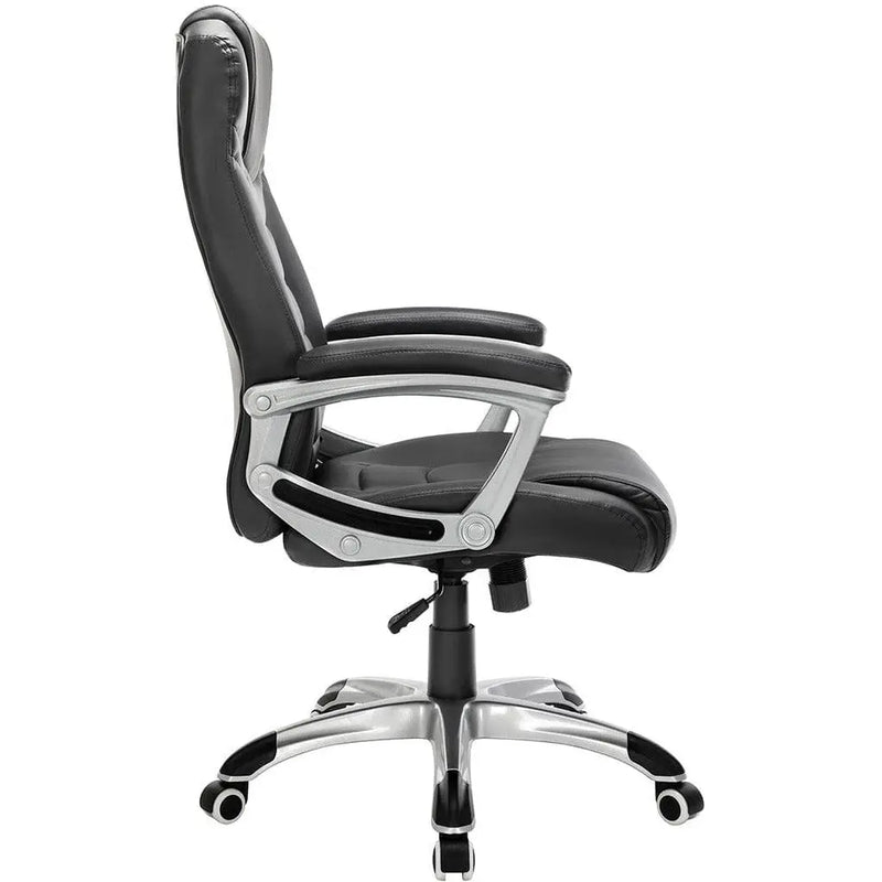 Black PU Leather Office Chair SONGMICS