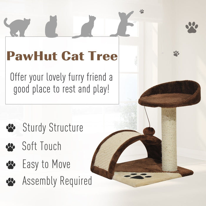 Cat Tree w/ Scratching Post, Activity Centre, Perch, Brown