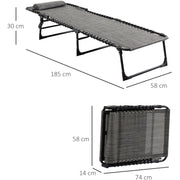 Portable Sun Lounger For Beach, Garden, Pool Outsunny