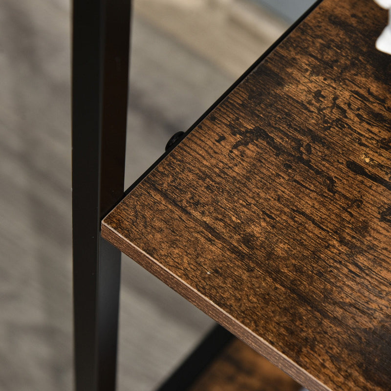 Black 3 Drawer Dresser With 2 Shelves