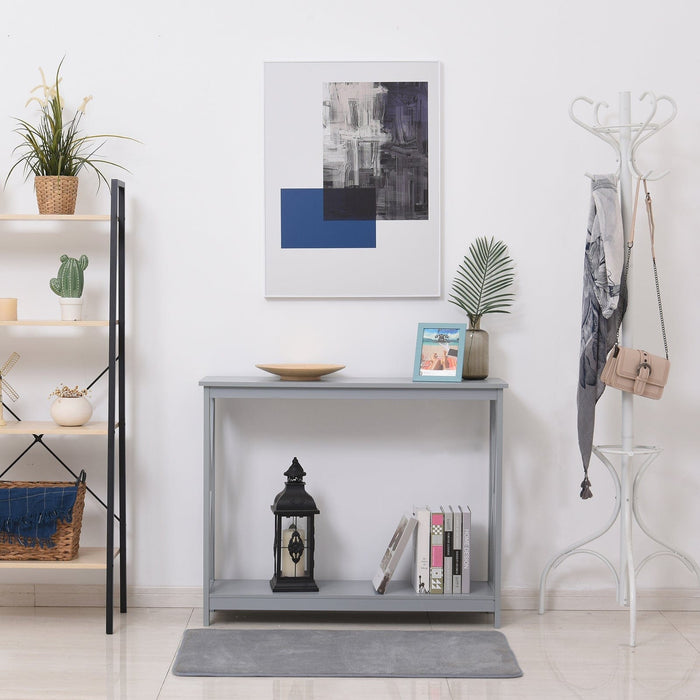 Grey Wooden Console Table