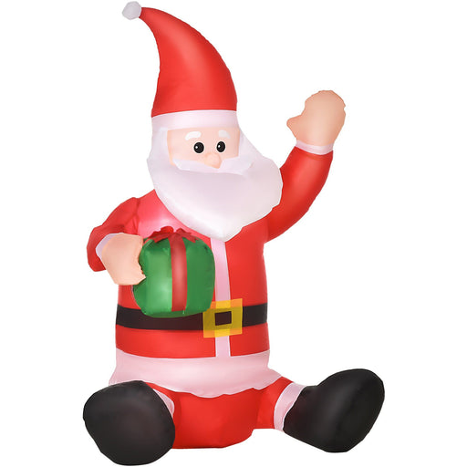 Image of a 4ft Blow Up Santa For Outdoor Use