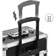 Makeup Trolley Case on Wheels, Black Songmics