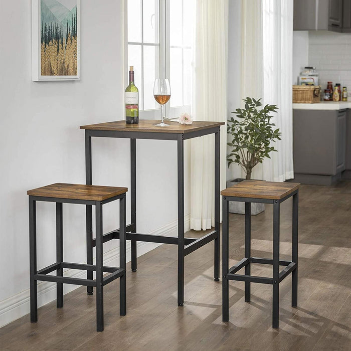 Pub Height Dining Table by Vasagle, 60 x 60 x 92cm