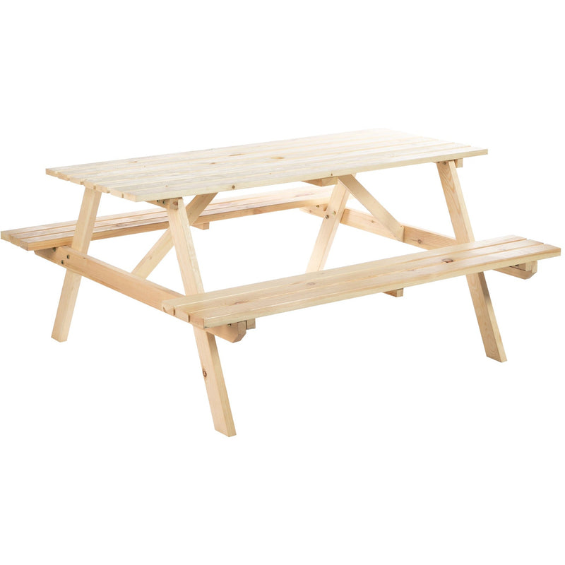 4 Seater Picnic Table with Umbrella Hole