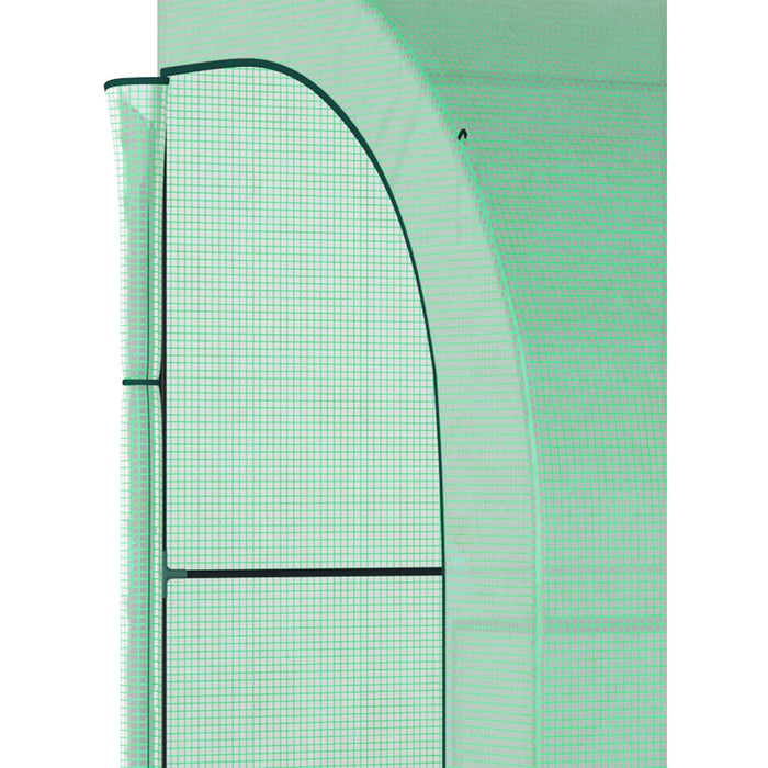 Lean to Greenhouse, 2 Tiers, Walk-In, 300 x 150 x 215cm