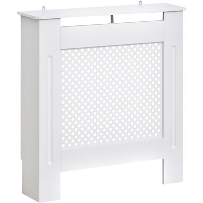 Wooden Radiator Cover, Diamond Design, L78 x W19 x H82 cm Homcom