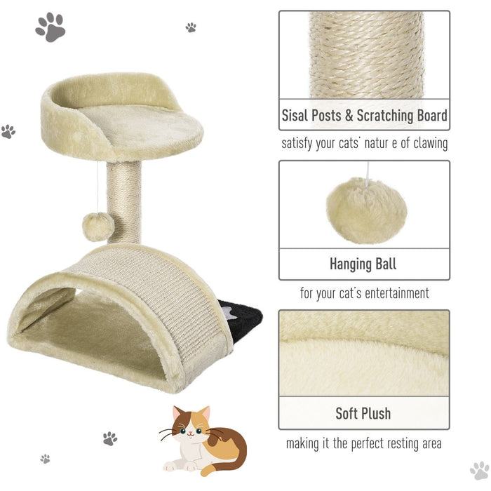 Cat Tree w/ Scratching Post, Activity Centre, Perch, Brown