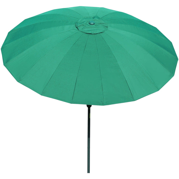 Round Patio Parasol, 2.5m, Tilt Crank, 18 Ribs