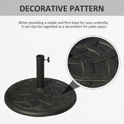 Parasol Base for 38mm and 48mm Poles - Bronze Outsunny