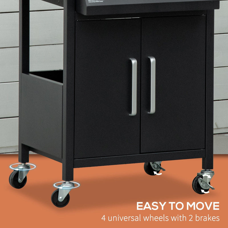 Image of a 3 burner gas bbq trolley 