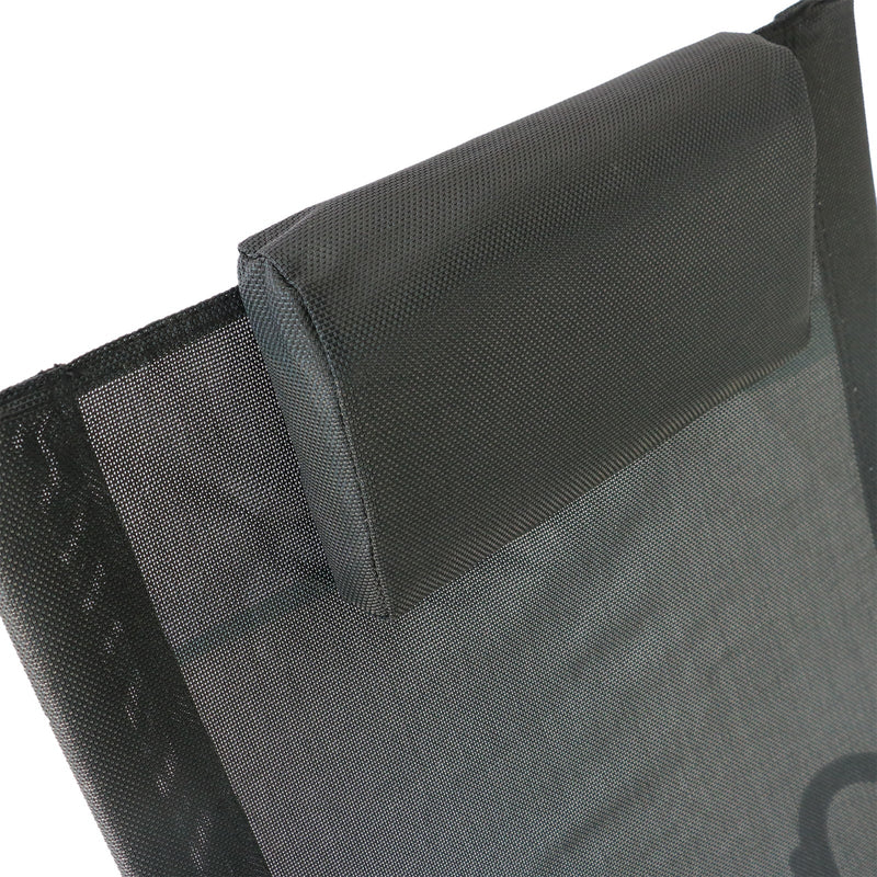 Rocker Sun Lounger With Pillow Outsunny