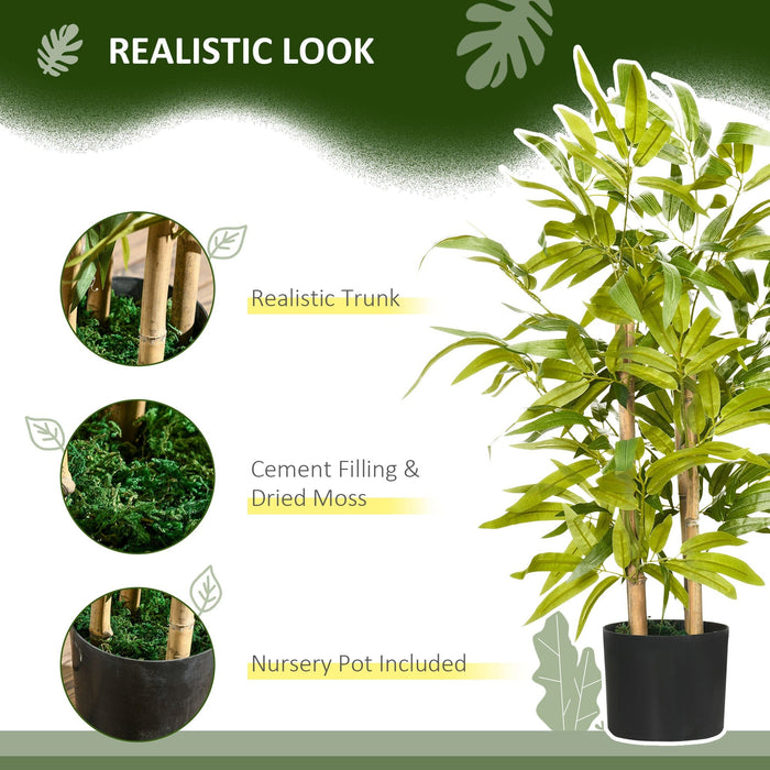 Artificial Bamboo Tree in Pot, Green