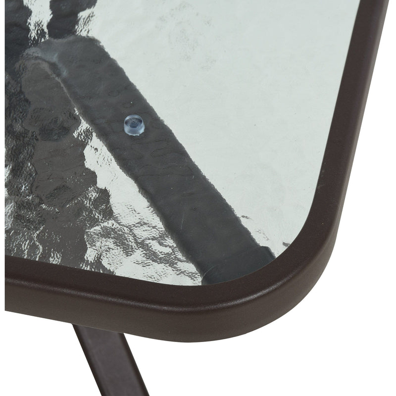 3-PC Outdoor Gliding Rocking Chair Set with Tea Table