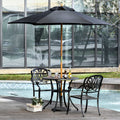 2.5m Wooden Garden Parasol - Sun Shade, Patio Canopy Outsunny