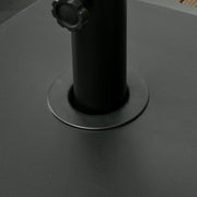 Outsunny Garden Parasol Base Holder, 43kg Water or 60kg Sand Filled, Outdoor Market Umbrella Stand Weight with Wheels and Brakes, Black Outsunny