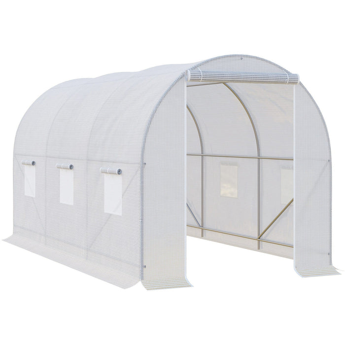 Large Tunnel Greenhouse, Steel Frame, Walk-in, 3.5x2x2m