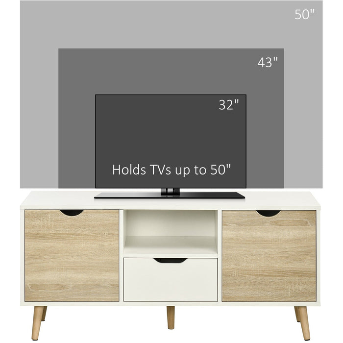 TV Unit Cabinet, up to 50", Storage, Natural