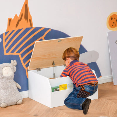 Wooden Storage Box For Toys Homcom