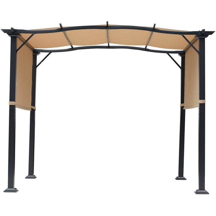 Pergola With Retractable Roof, Khaki