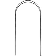 Garden Arch with Trellis for Climbing Plant Support and Tidy Walkways Matte Black Outsunny