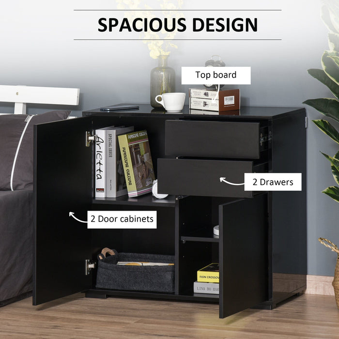 Modern Storage Cabinet For Living Room, L79 x W36 x H74cm