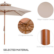 Pagoda Style Large Patio Parasol Outsunny