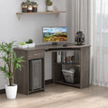 L Shaped Desk With Shelves Keyboard Tray & CPU Stand Homcom