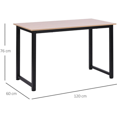 Adjustable Computer Desk with Metal Frame Homcom