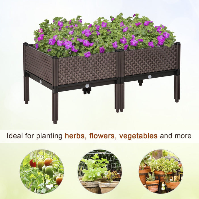 Self Watering Planter Boxes, 50x50x46.5 cm