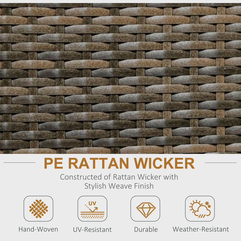 6 Seater Garden Patio Set with Coffee Table