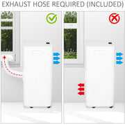 7000 BTU 4-in-1 Portable AC with Timer Homcom